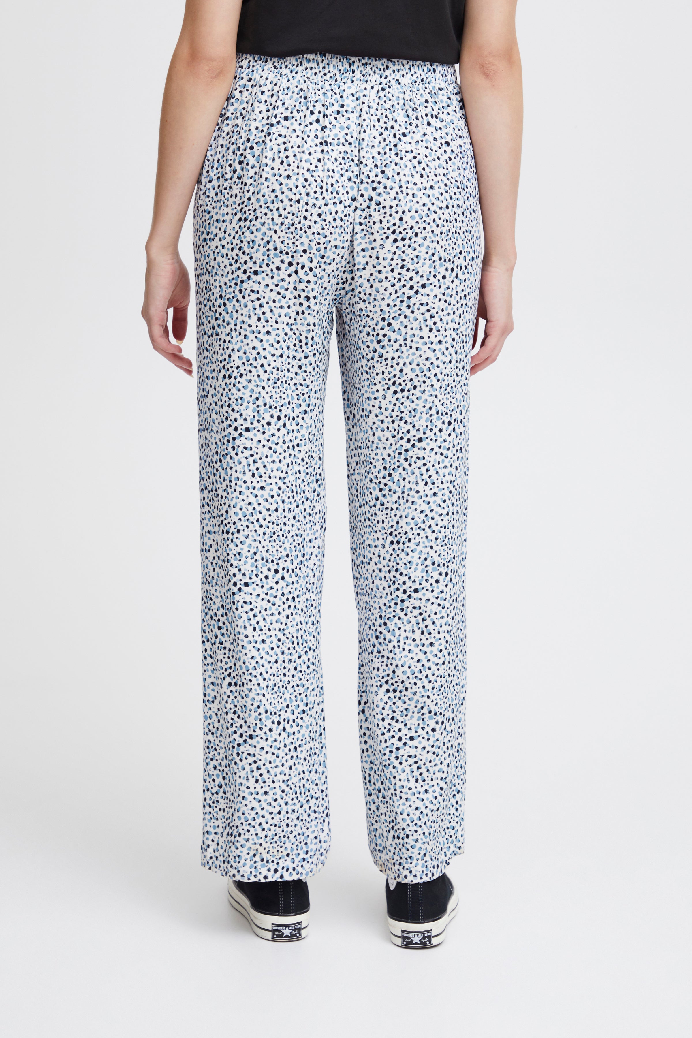 Araya Wide Leg Pants (Della Robbia Blue Dot)