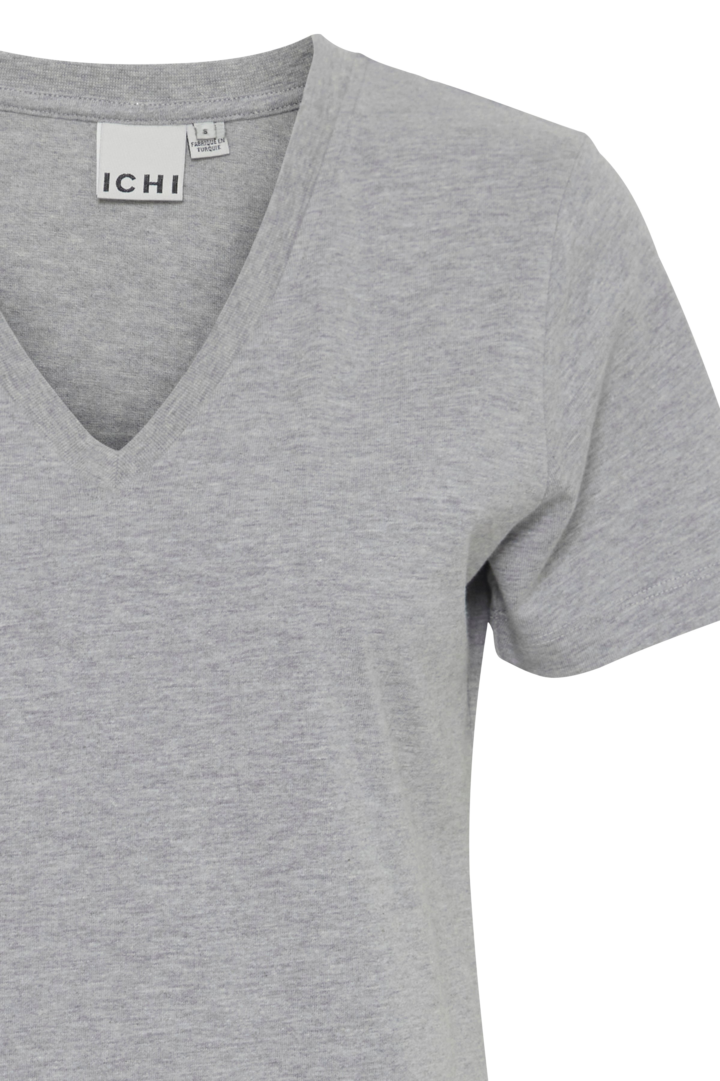 Almer V-Neck T-Shirt (Grey Melange)