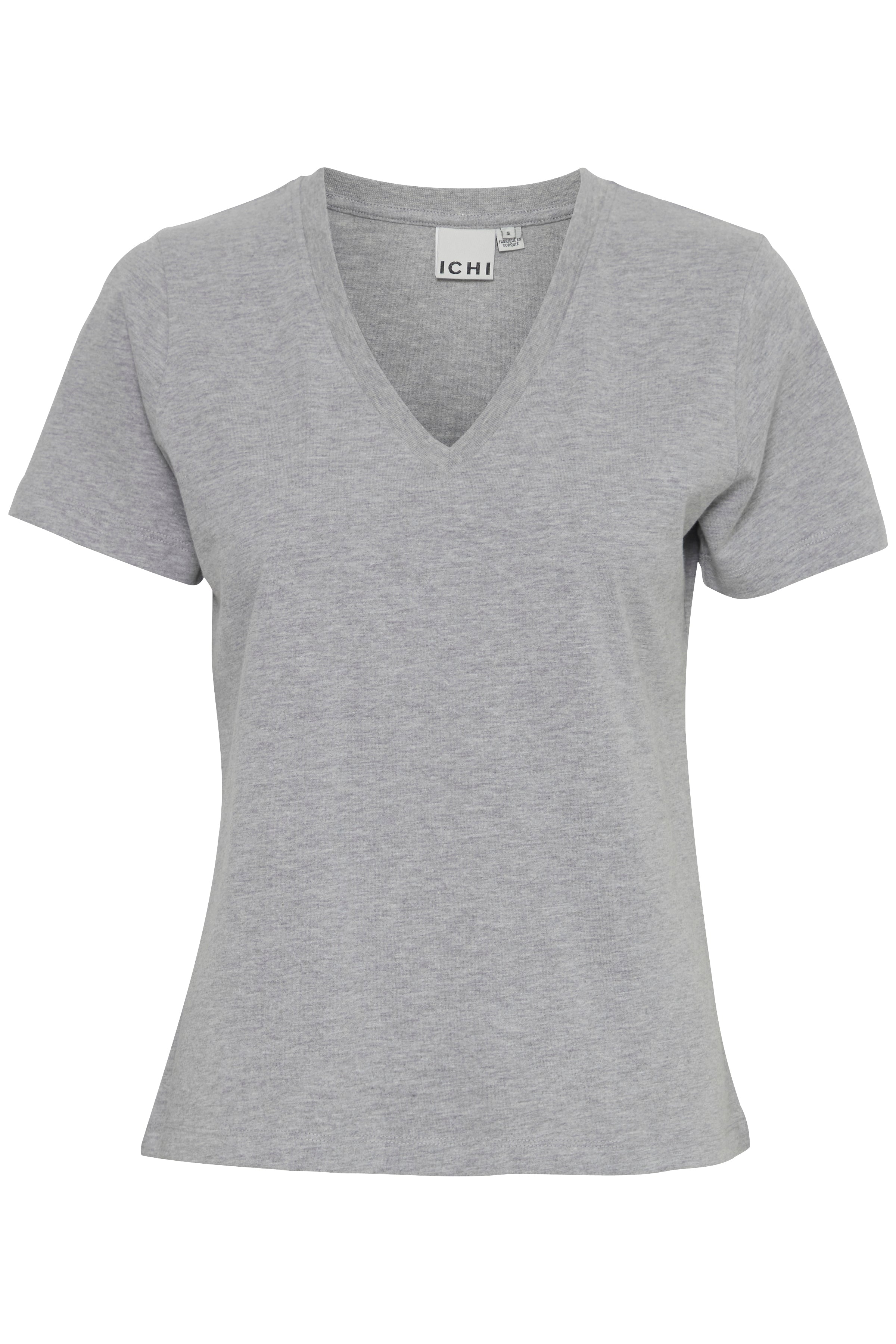 Almer V-Neck T-Shirt (Grey Melange)