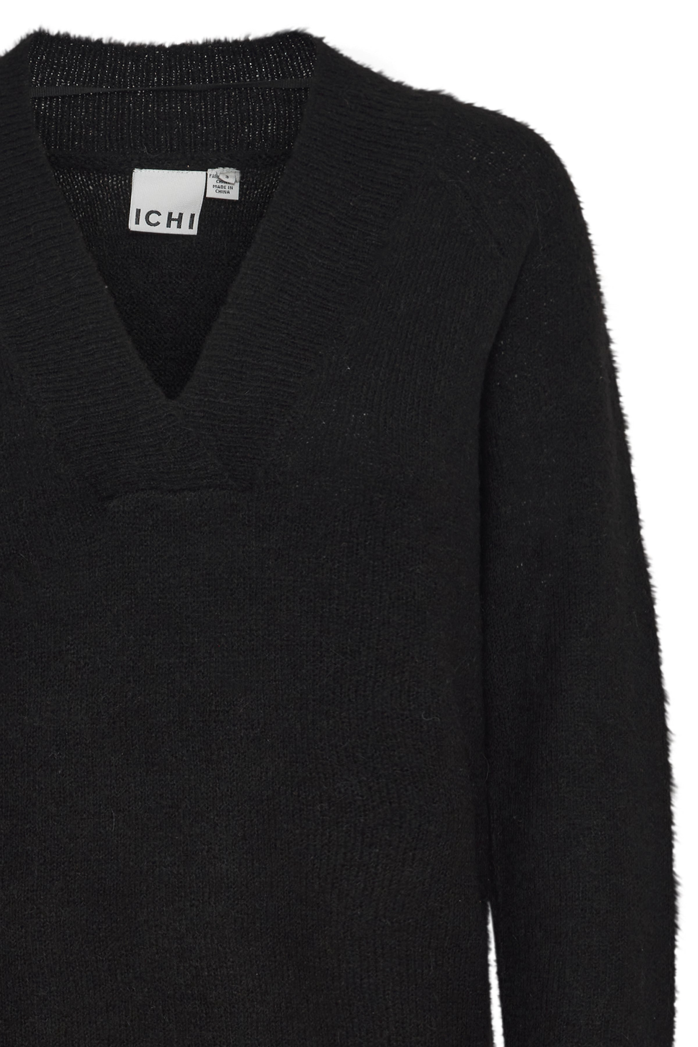 Kamara V-Neck Jumper (Black)