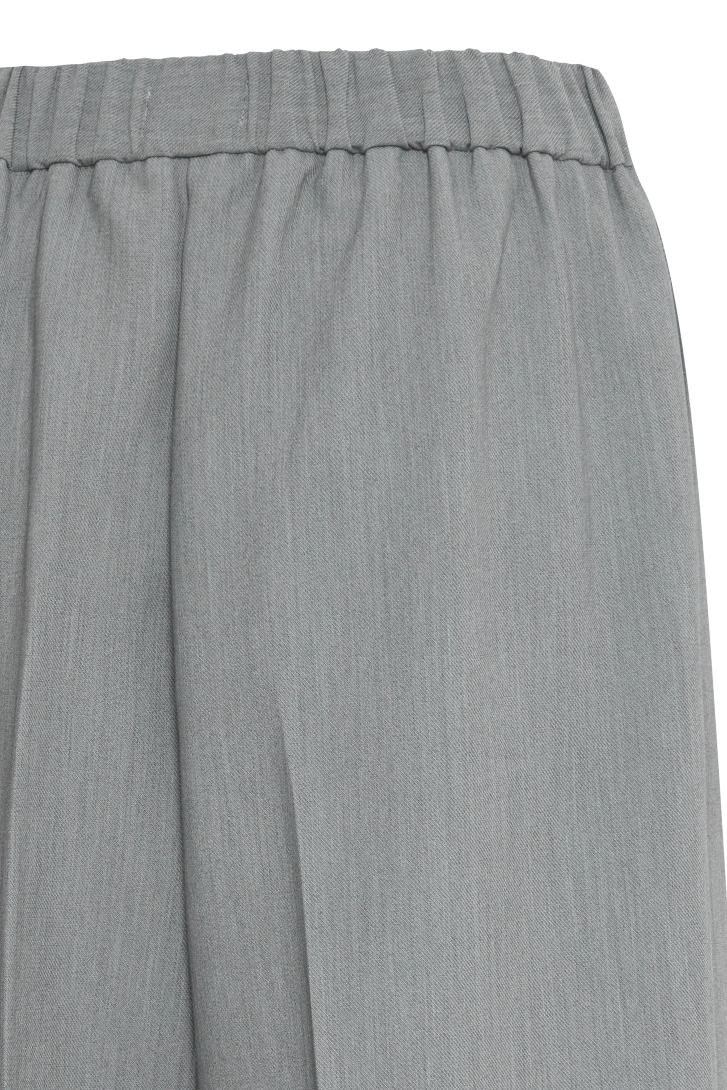 Sarla Wide Leg Trousers (Grey Melange)