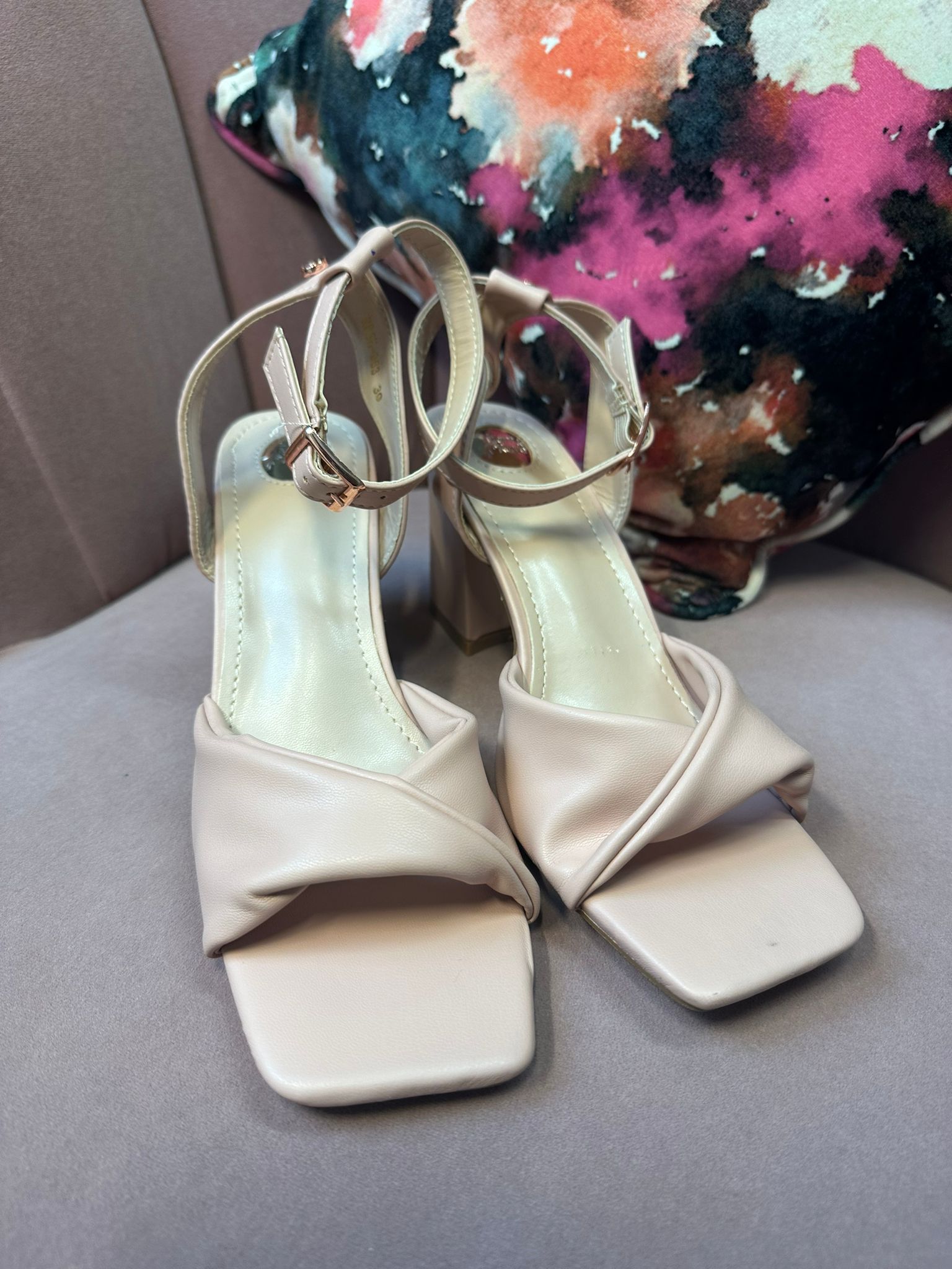 Cayla Sandal (Nude/Pink)