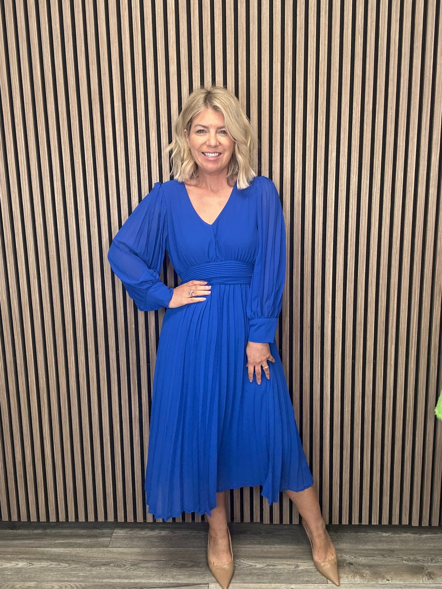 Hannah Midi Dress (Royal Blue)