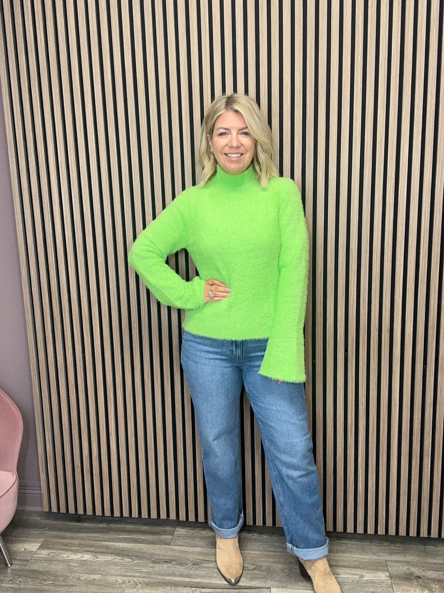 Poppy Jumper (Bright Green)