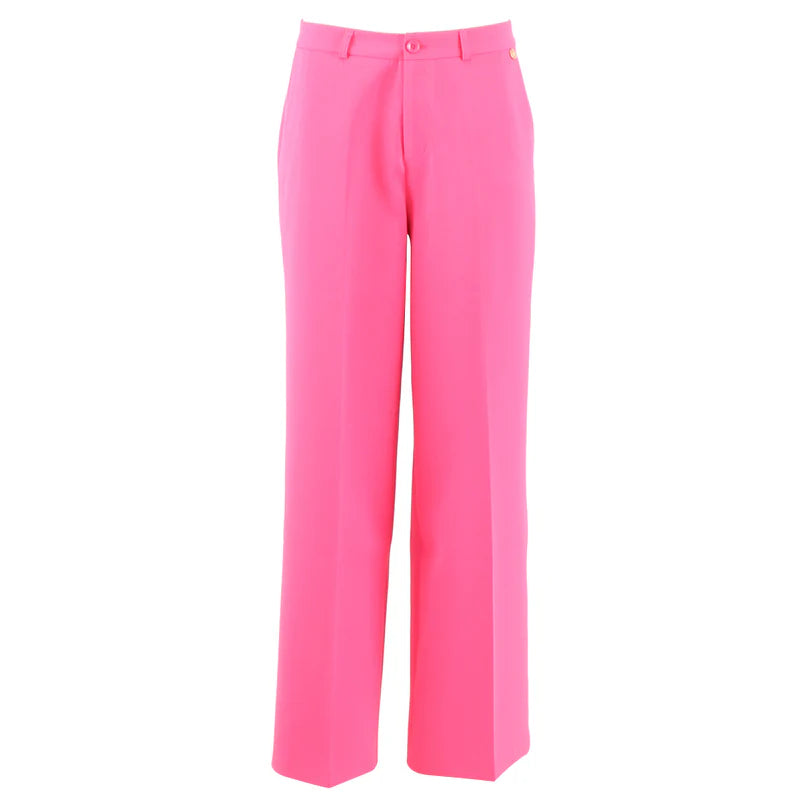 Isabel Wide Leg Trousers Short (Candy Pink)