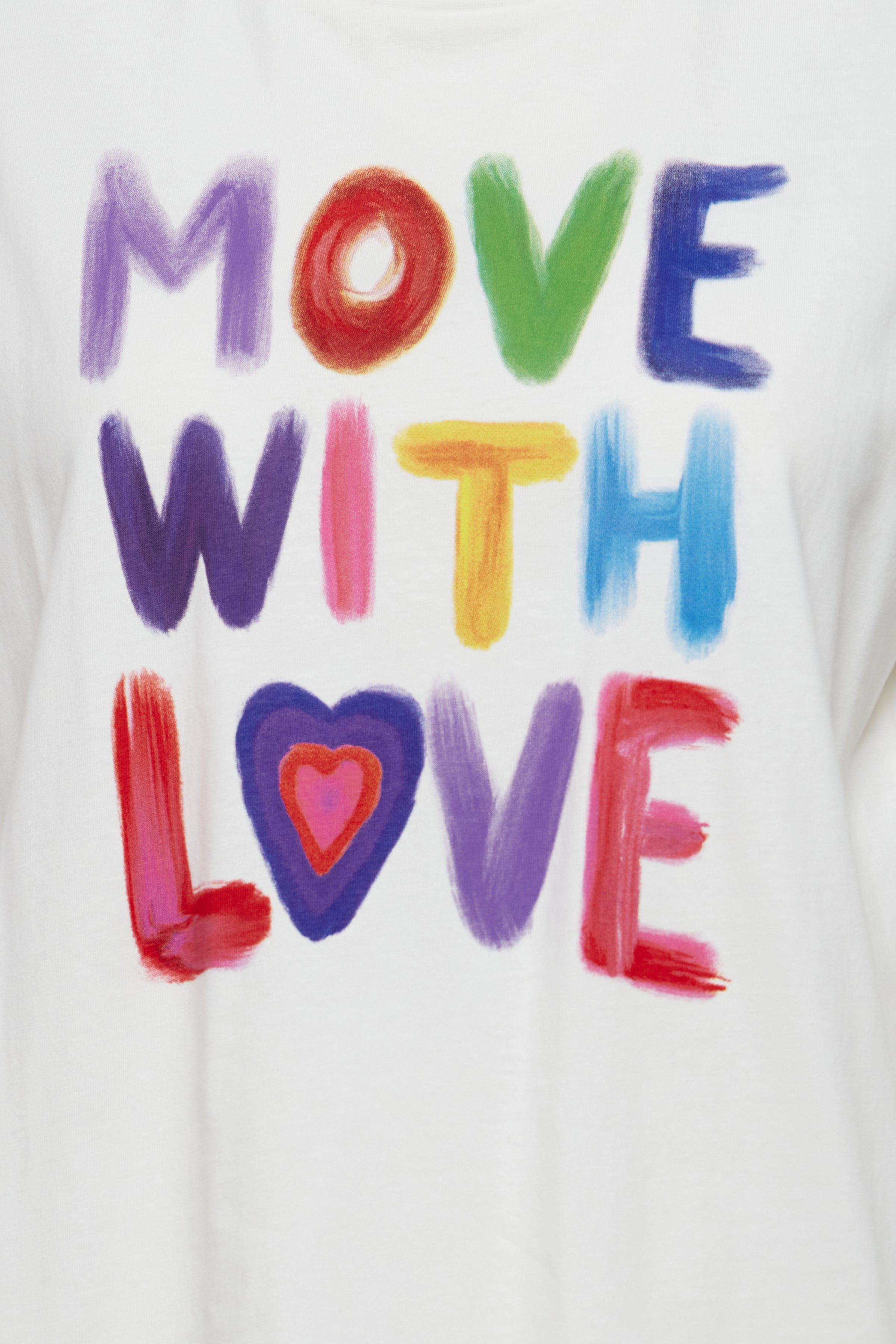 MOVE WITH LOVE T-SHIRT (CLOUD DANCER)