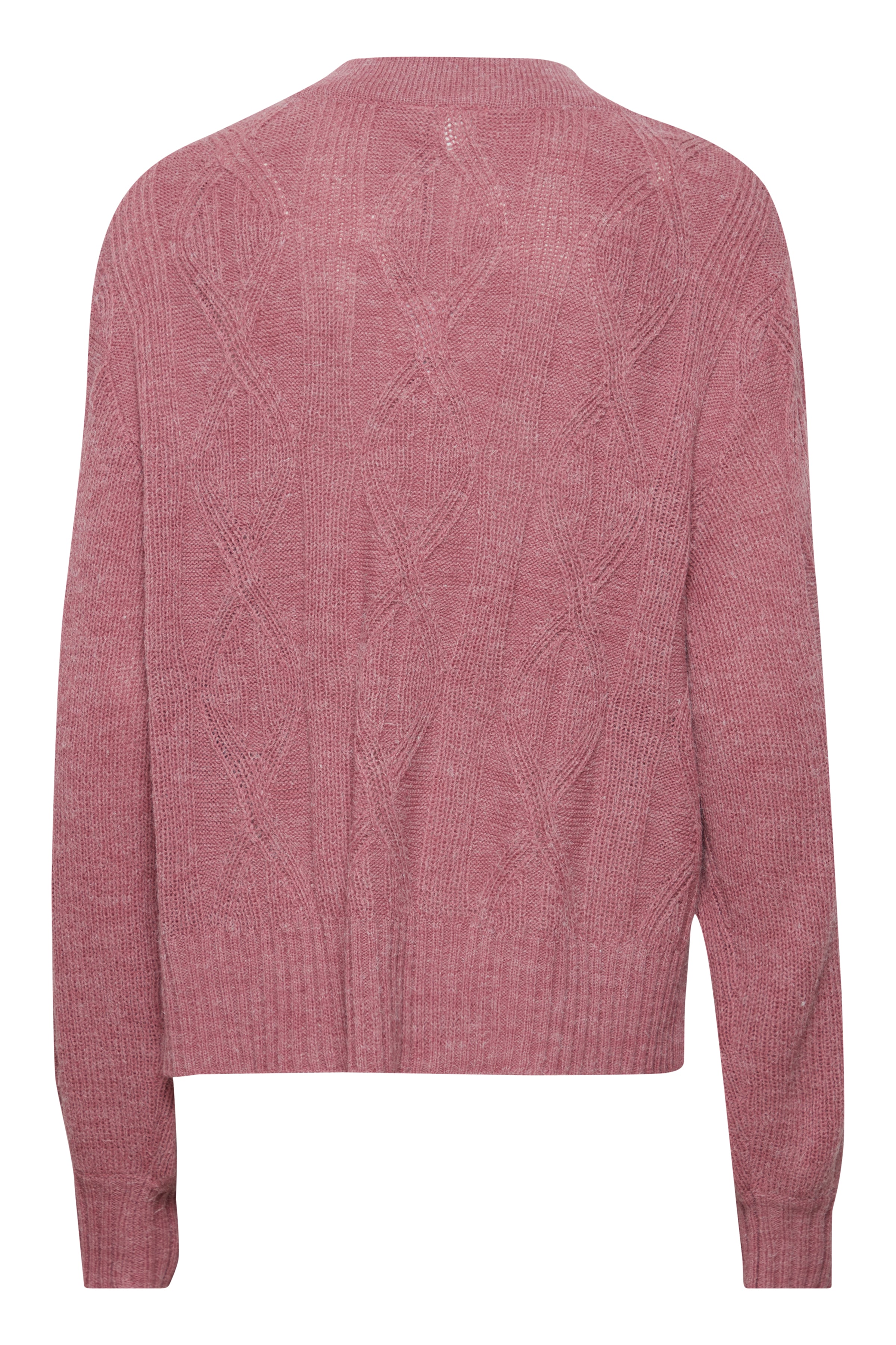 NOVA V-NECK JUMPER (HEATHER ROSE)