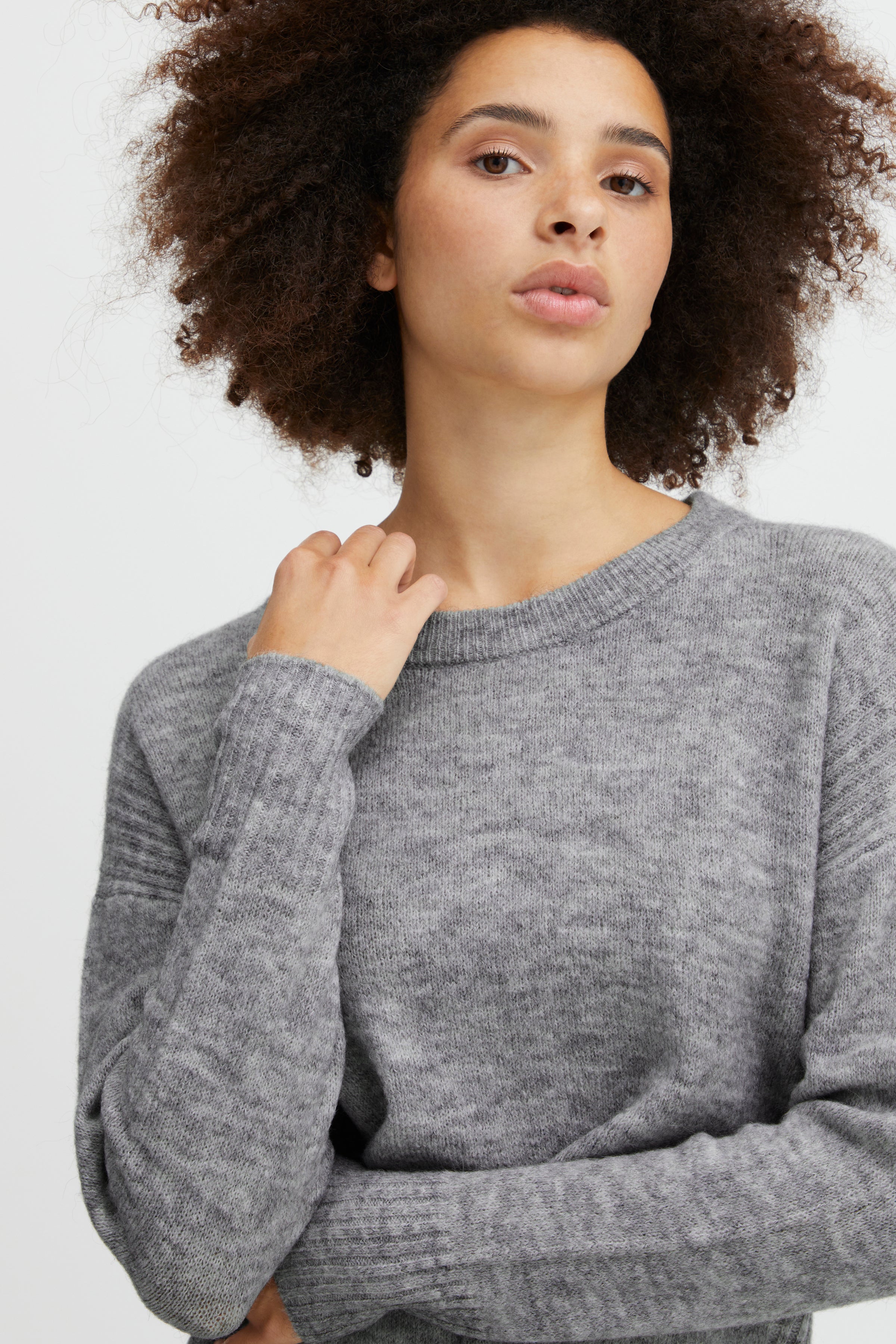 SAM JUMPER (GREY MELANGE)