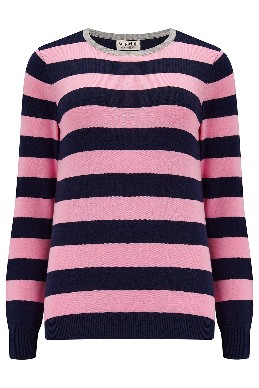 Rowena Jumper (Navy/Pink Silver Collar)