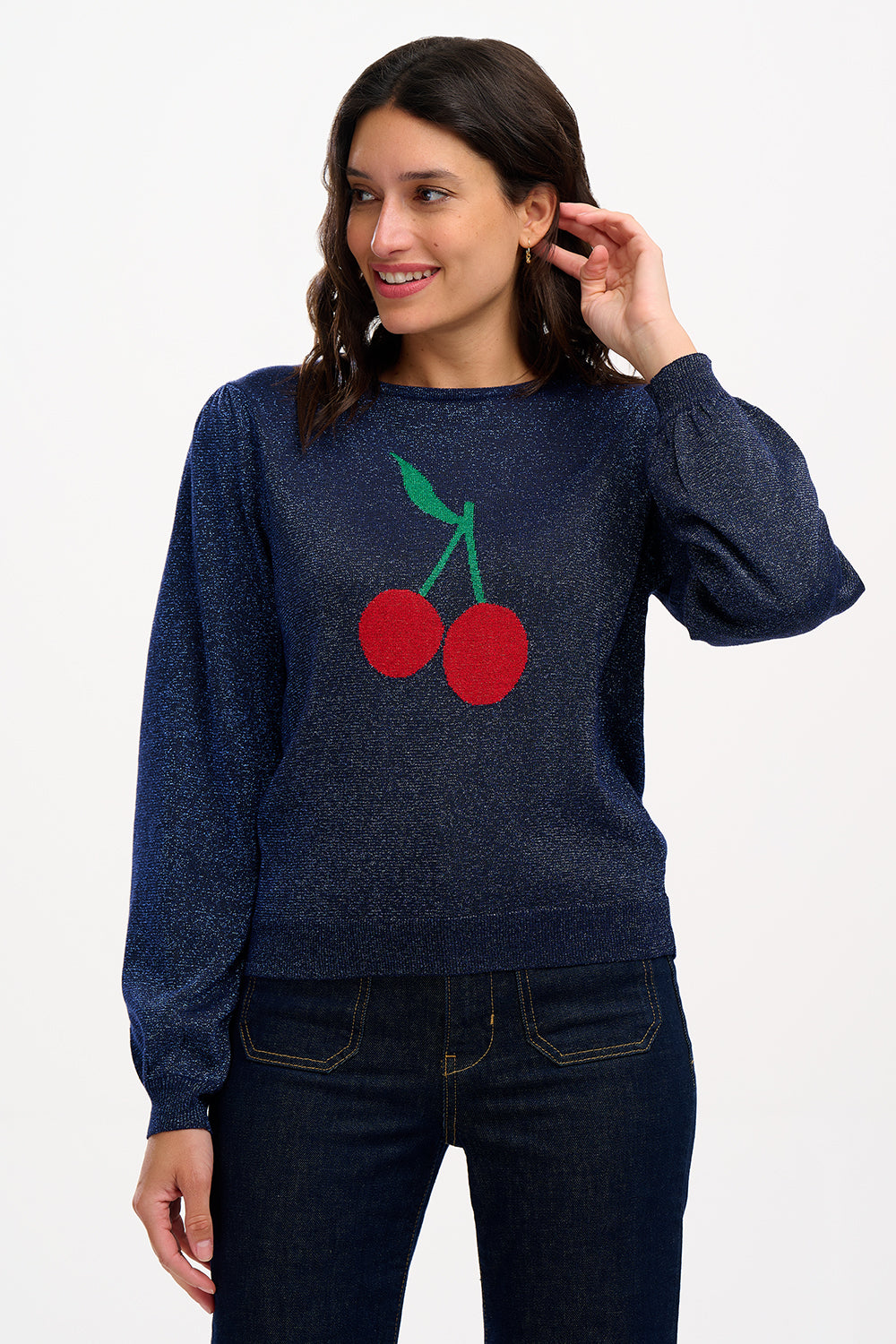 Tiff Jumper (Navy, Cherry Good)