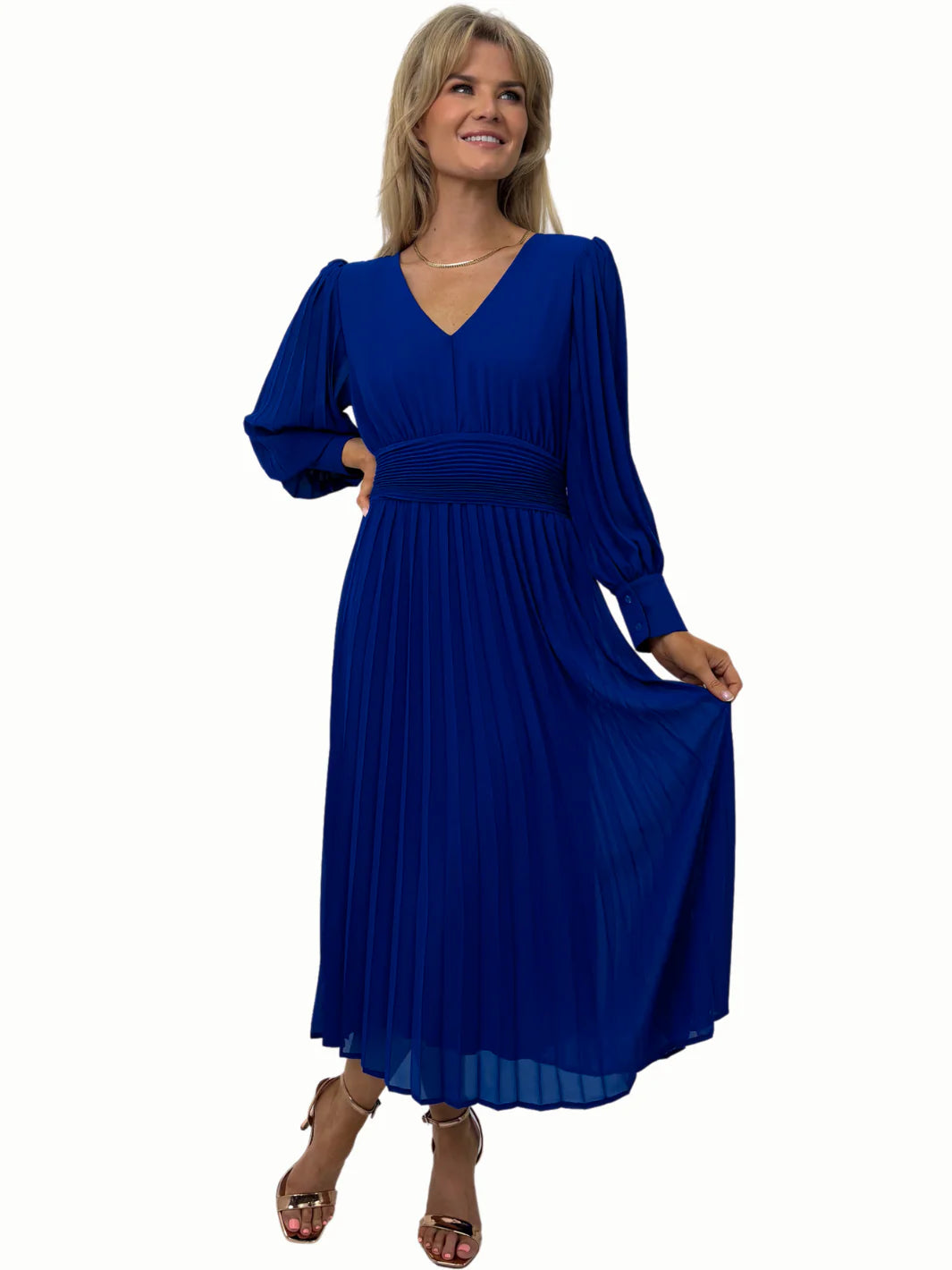 Hannah Midi Dress (Blue)