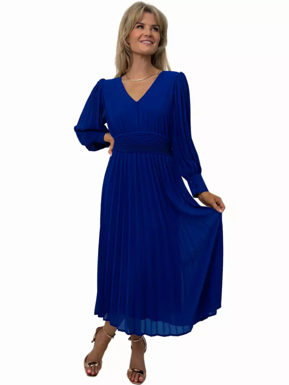 Hannah Midi Dress (Royal Blue)