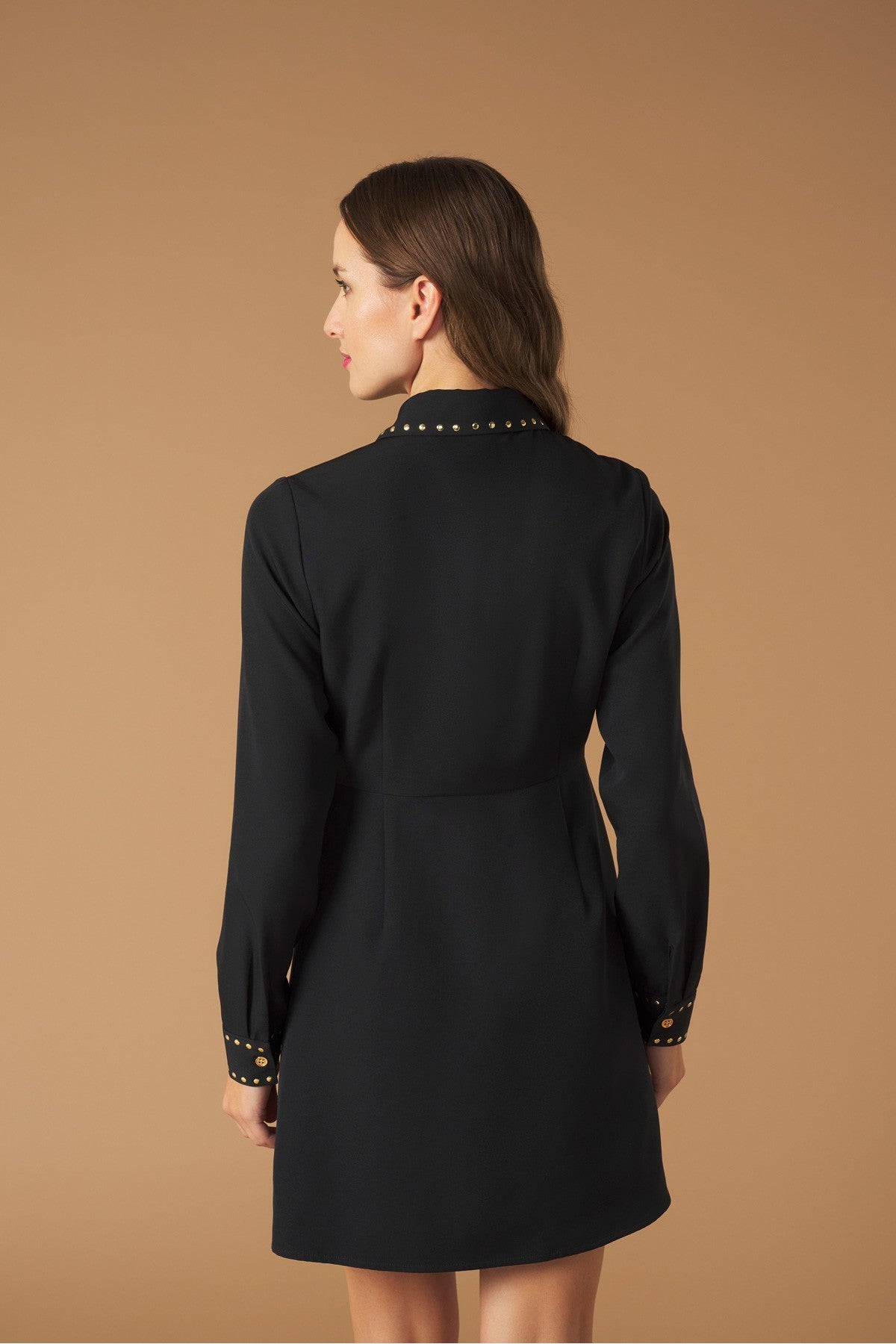 NICOLE SHIRT DRESS (BLACK)