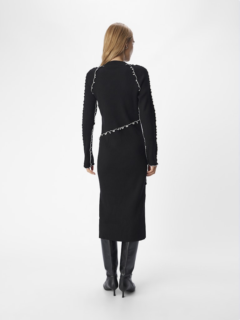 Jane Knit Dress (Black/Cloud Dancer)