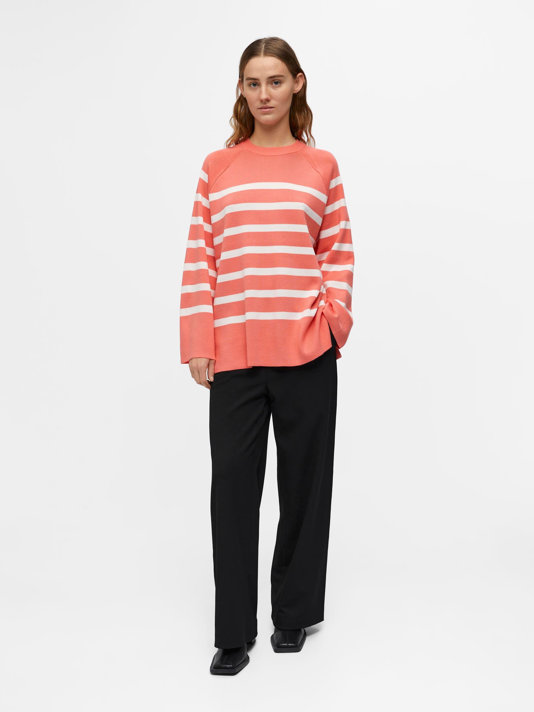 GEORGIA STRIPE JUMPER (PEACH)