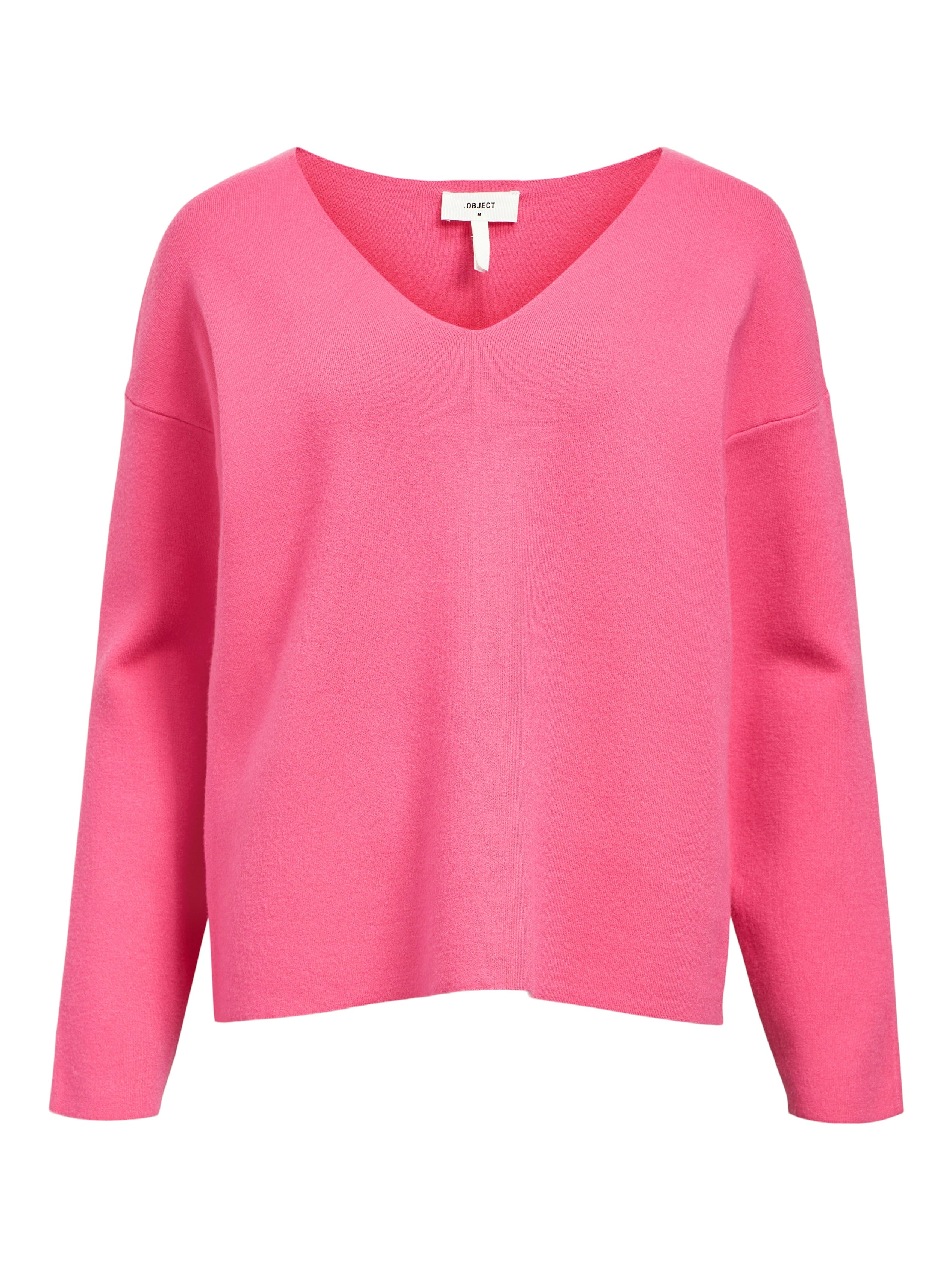 Rayna V-Neck Jumper (Hot Pink)