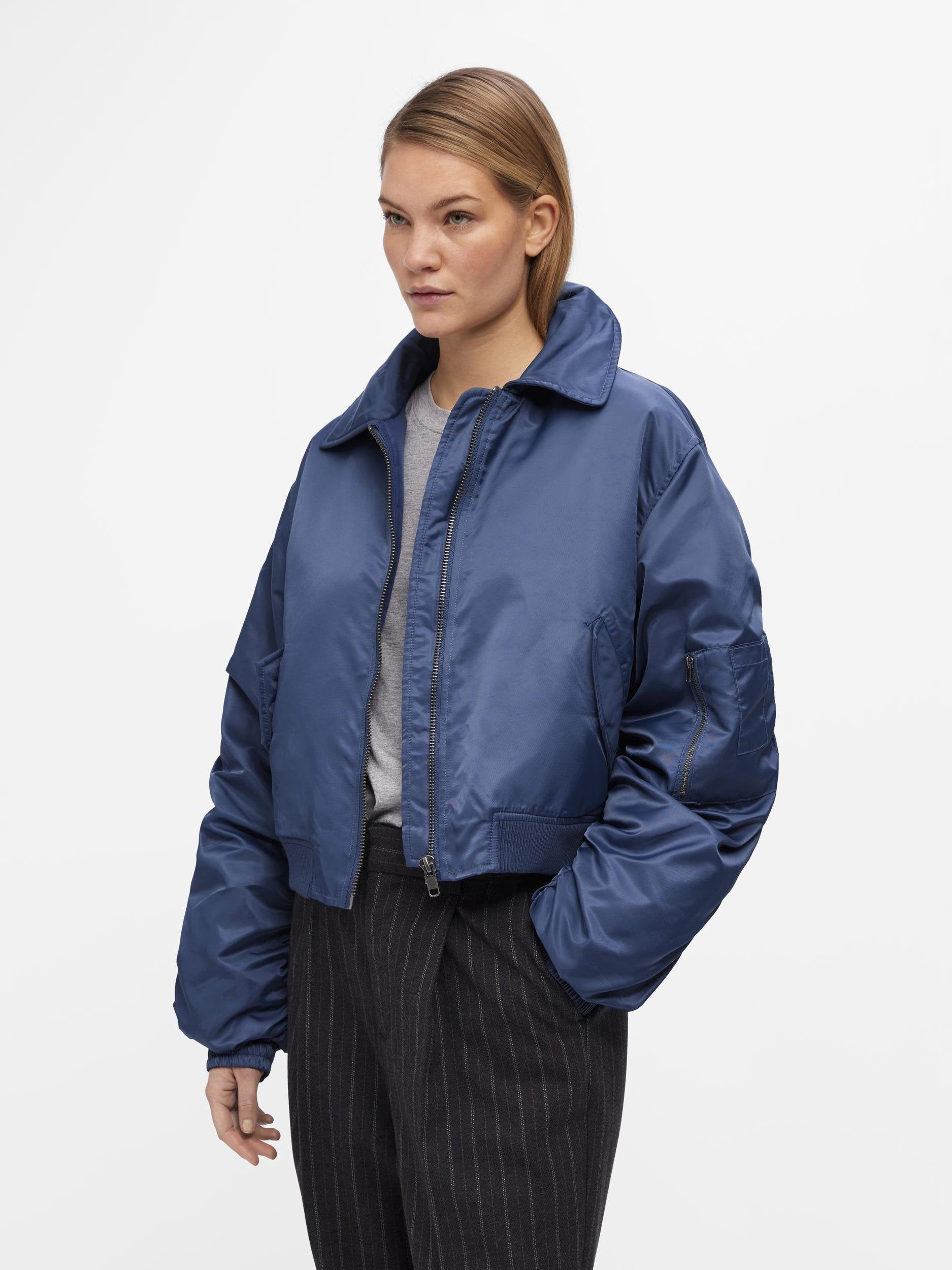 ULA BOMBER JACKET (BLUE)