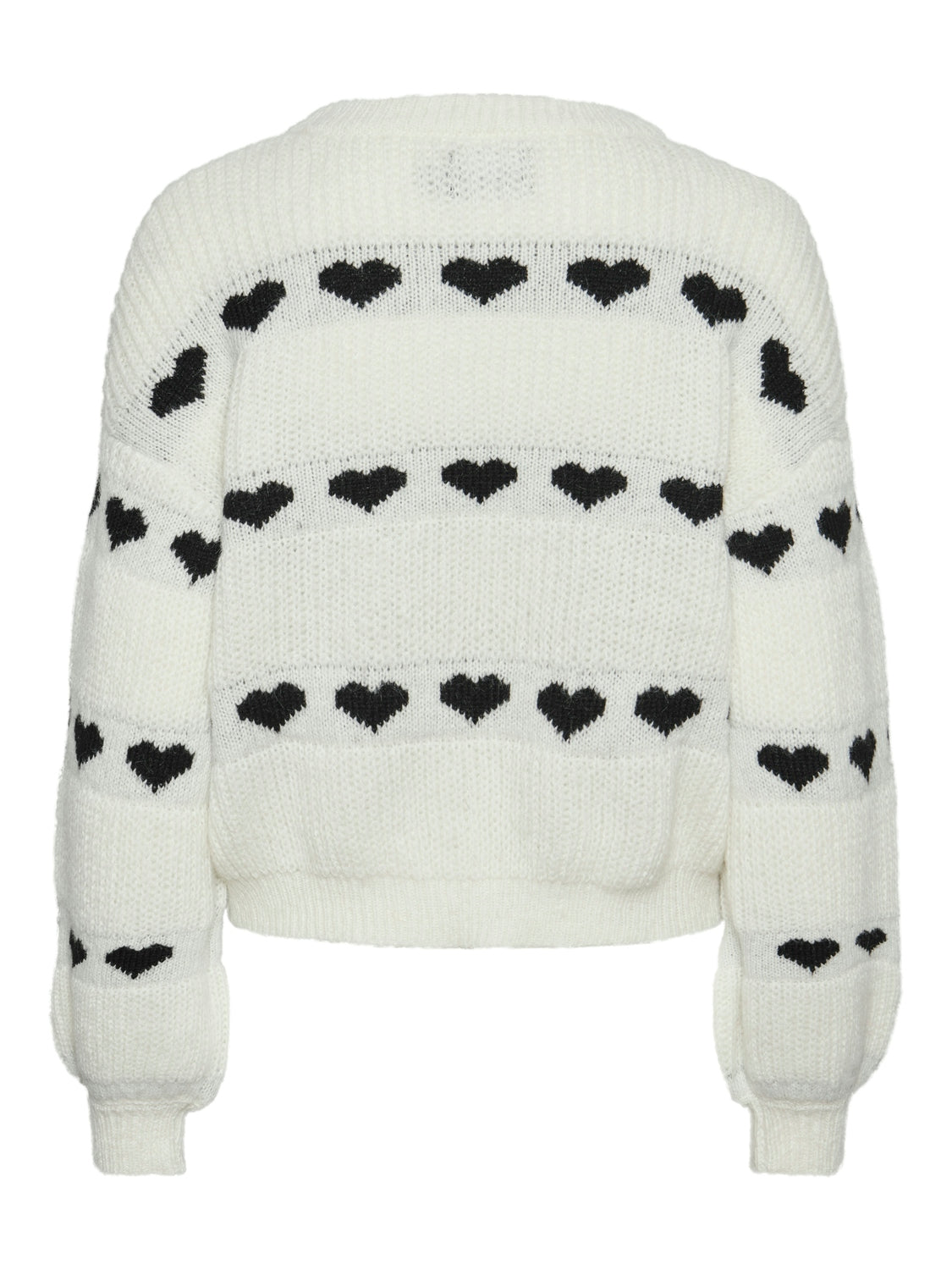 Nove Knit Jumper (Cloud Dancer/Black Heart)