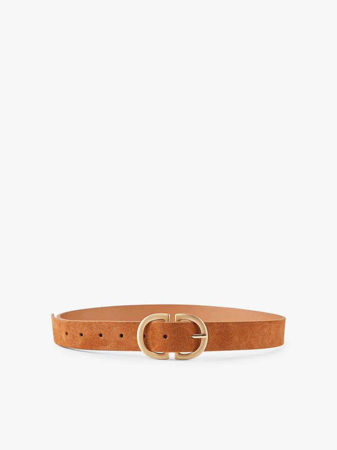 Jess Suede Belt (Cognac)