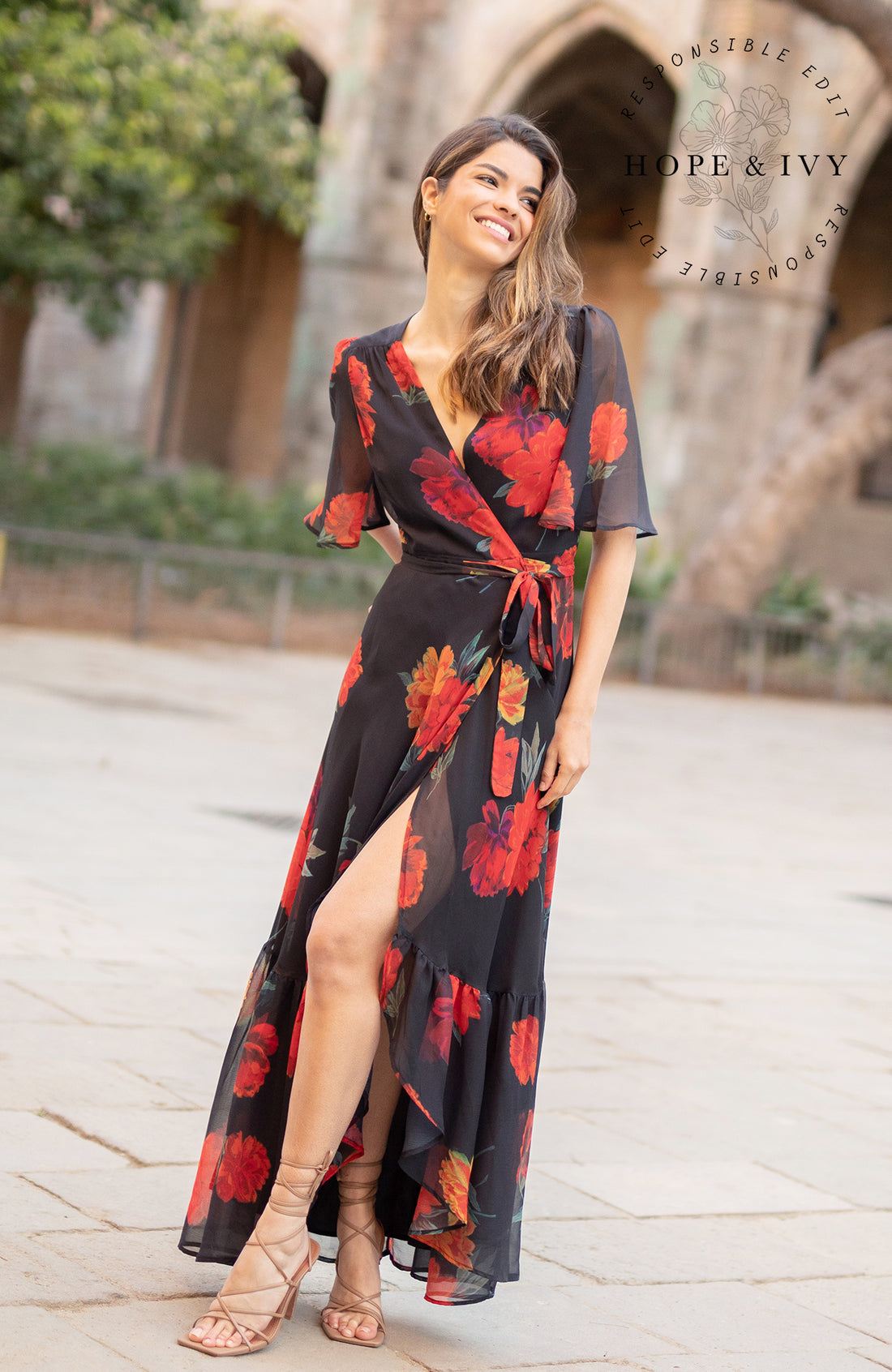 THE PRITI MAXI WRAP DRESS Love Cherish Dress