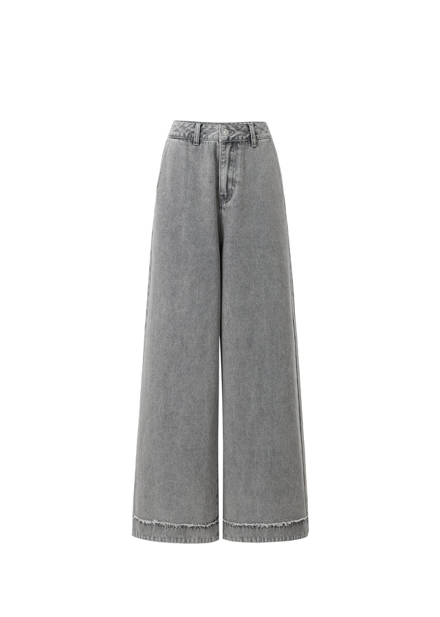 Eleni Wide Leg Jeans (Grey)