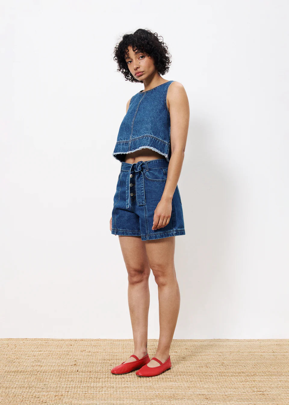 Nema Denim Shorts (Blue)