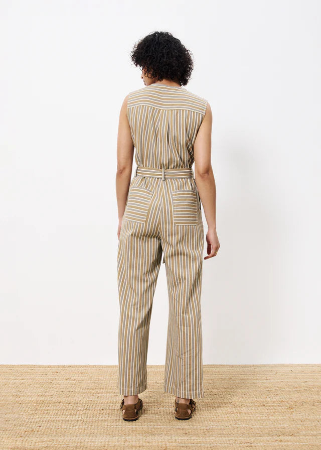 Norina Striped Jumpsuit (Grey)