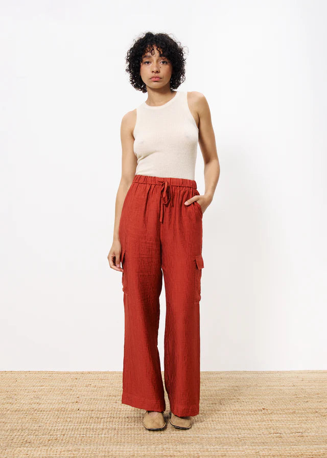 Loreen Cargo Pants (Rust)