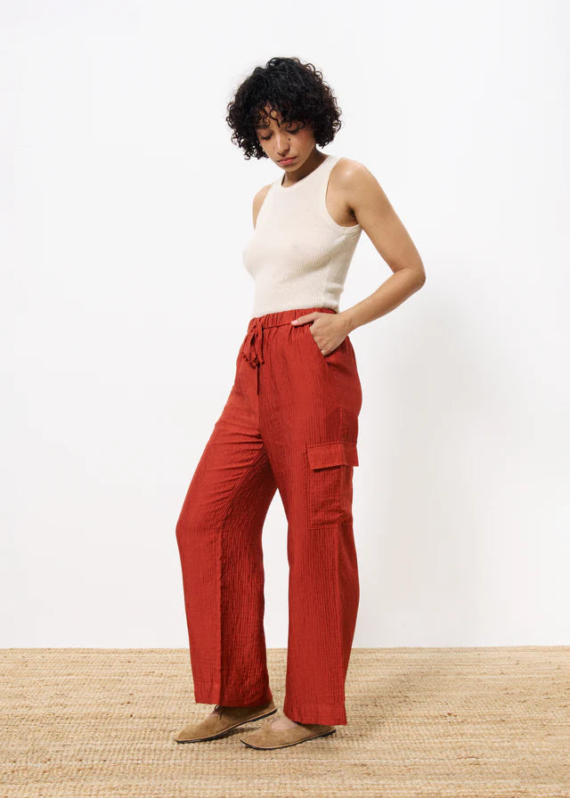 Loreen Cargo Pants (Rust)