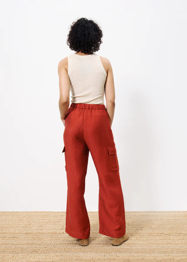 Loreen Cargo Pants (Rust)