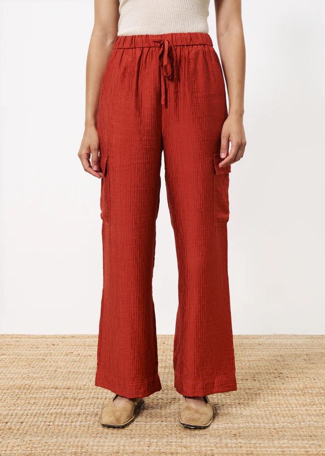 Loreen Cargo Pants (Rust)