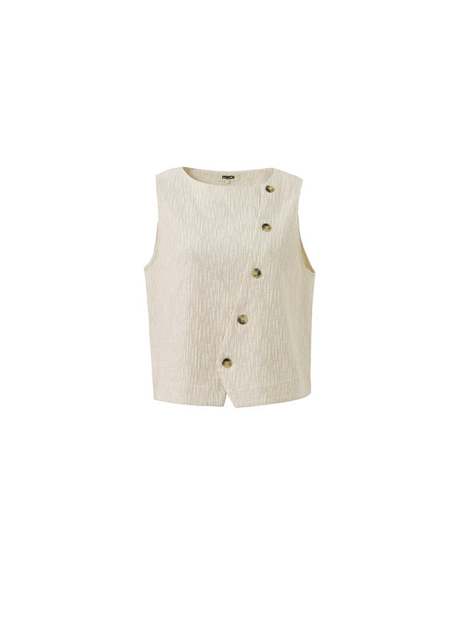 Pamphilia Sleeveless Top (Cream)