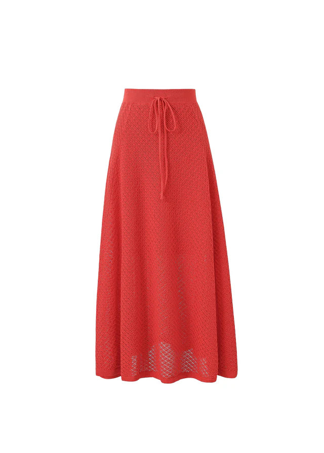 Affoue Maxi Skirt (Red)