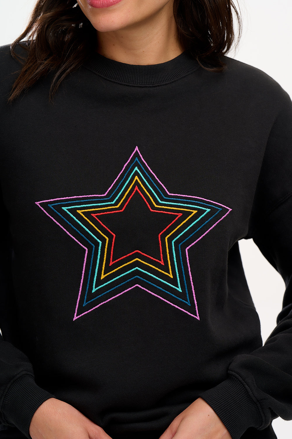 Noah Sweatshirt (Black, Rainbow)