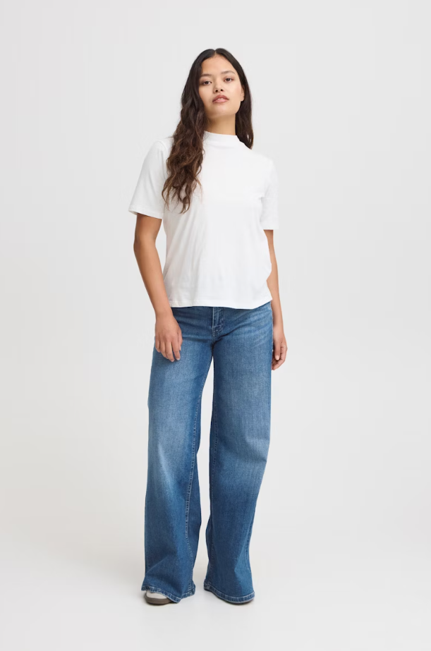 Imogen Wide Leg Jeans (Medium Blue)