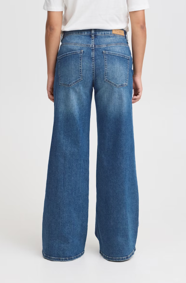 Imogen Wide Leg Jeans (Medium Blue)