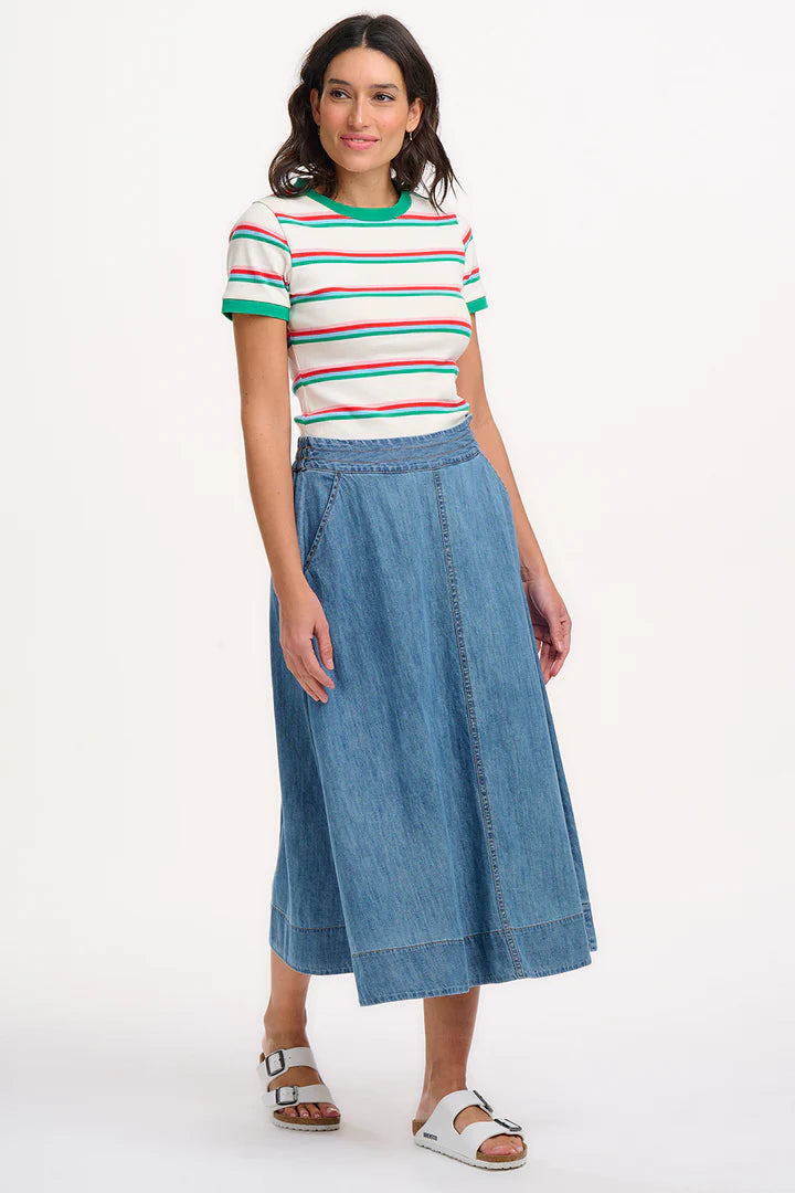 Orianna Skirt (Mid-Blue Denim)