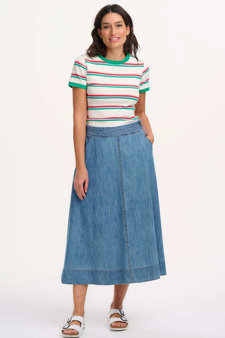 Orianna Skirt (Mid-Blue Denim)