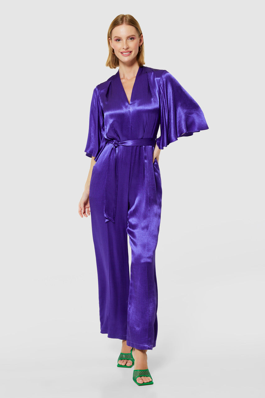 Maddie Purple Wide Leg Jumpsuit