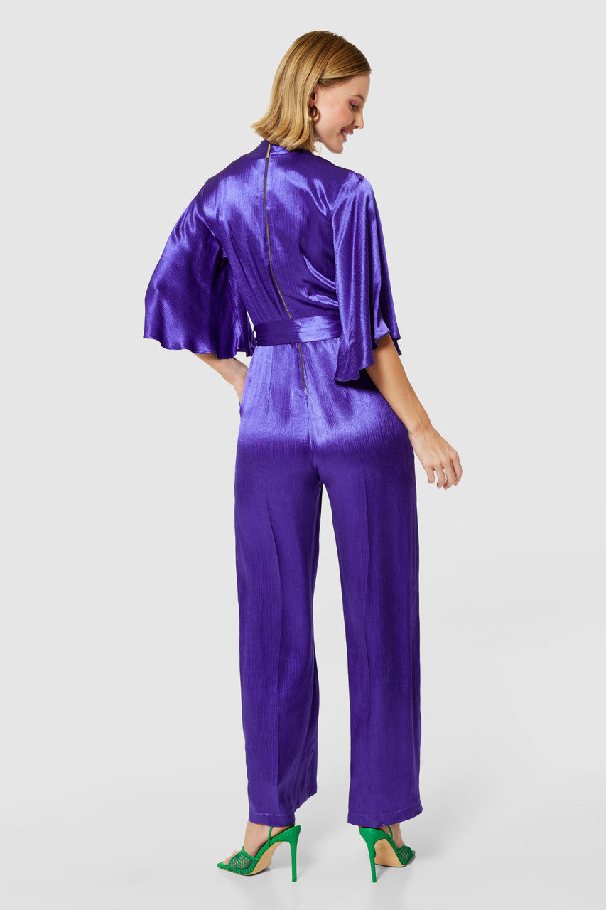 Maddie Purple Wide Leg Jumpsuit