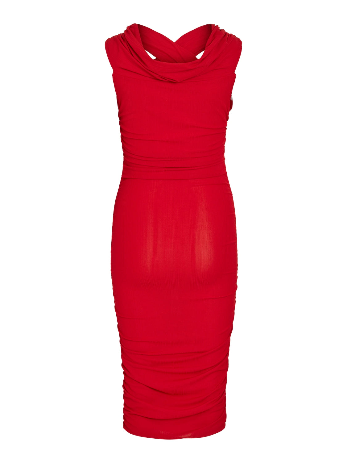 Nona Crossover Dress (Equestrian Red)