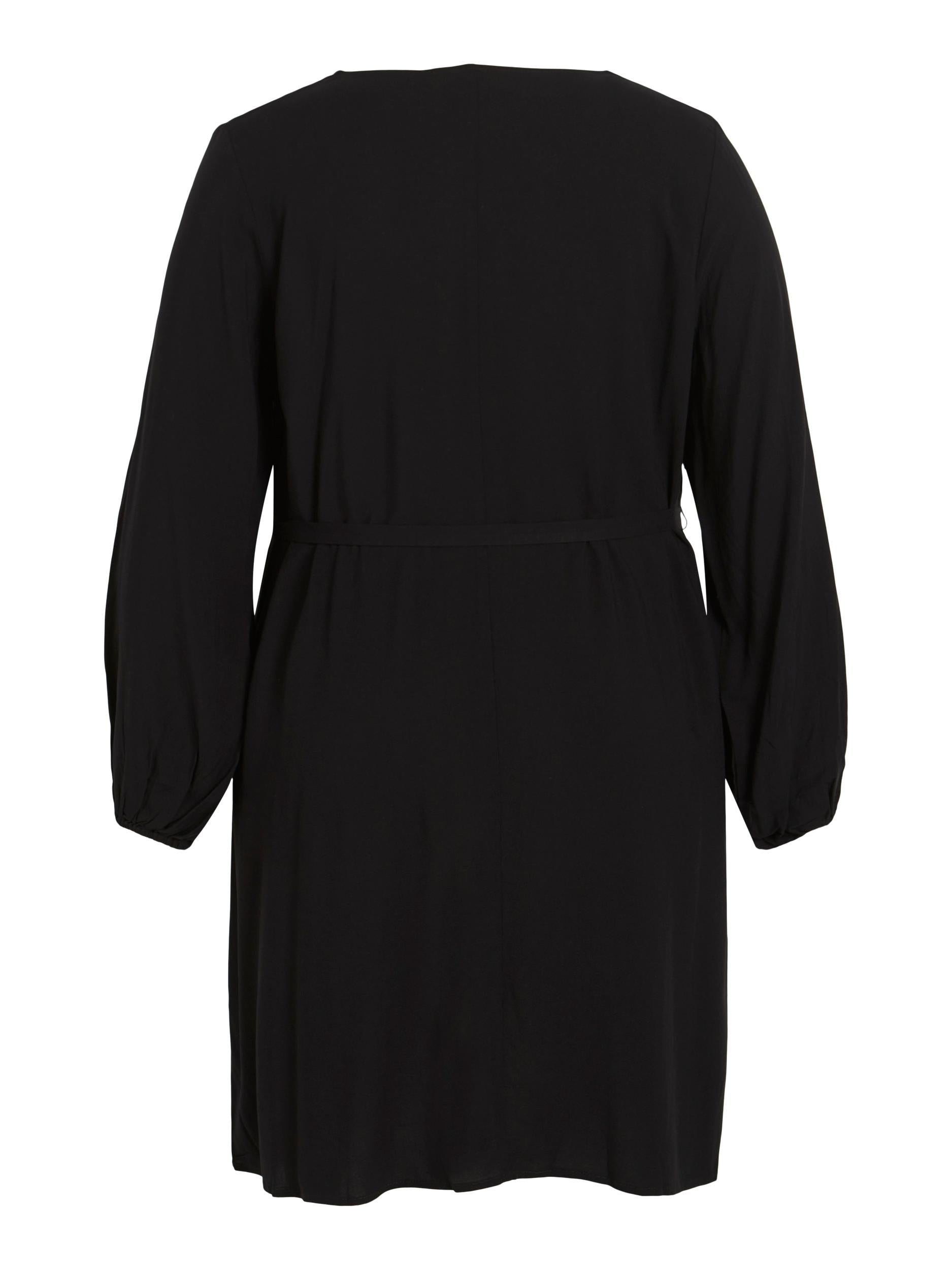 NUALA V-NECK DRESS (BLACK)