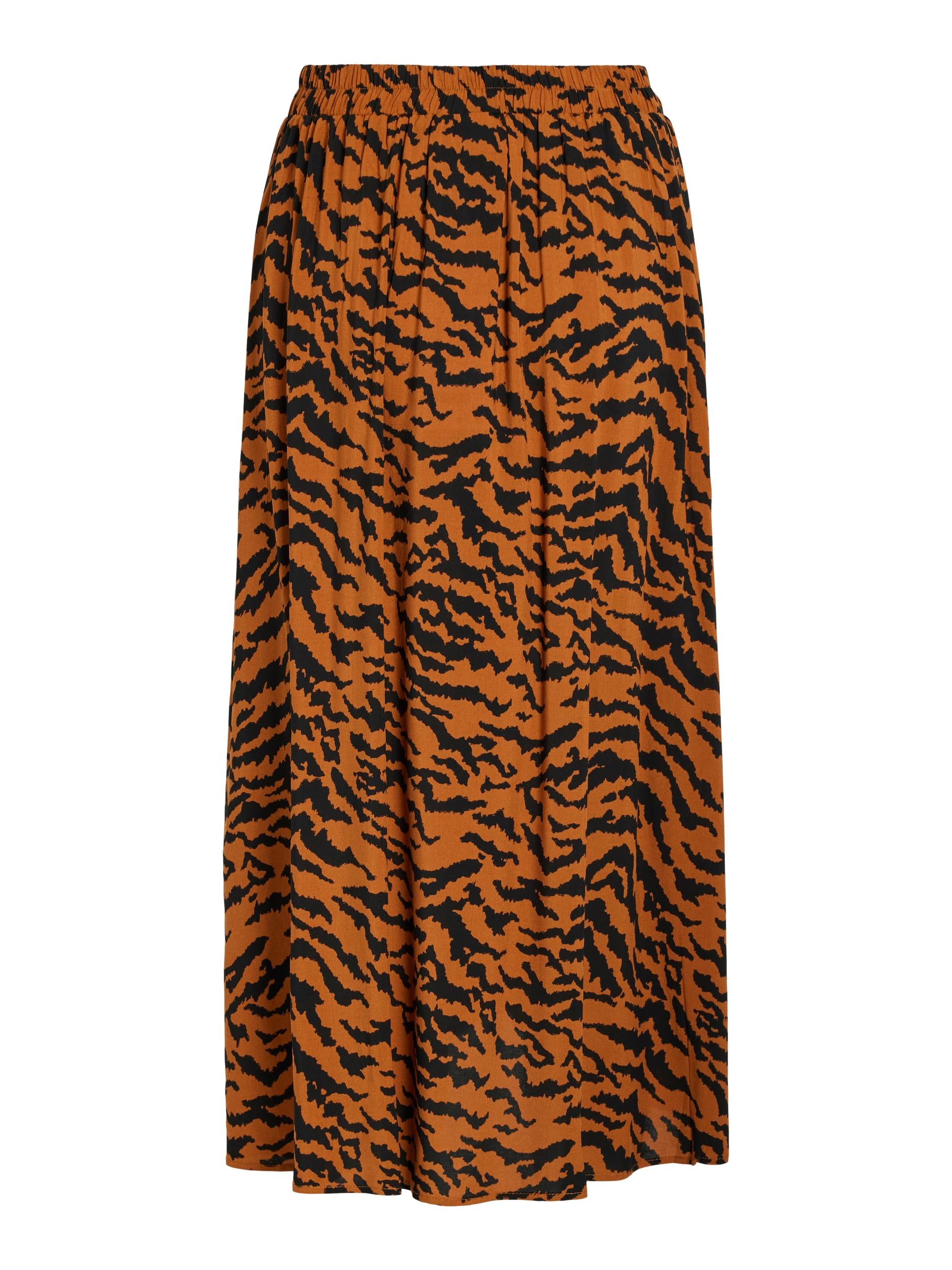 PAYA FAUX WRAP SKIRT (ANIMAL PRINT)