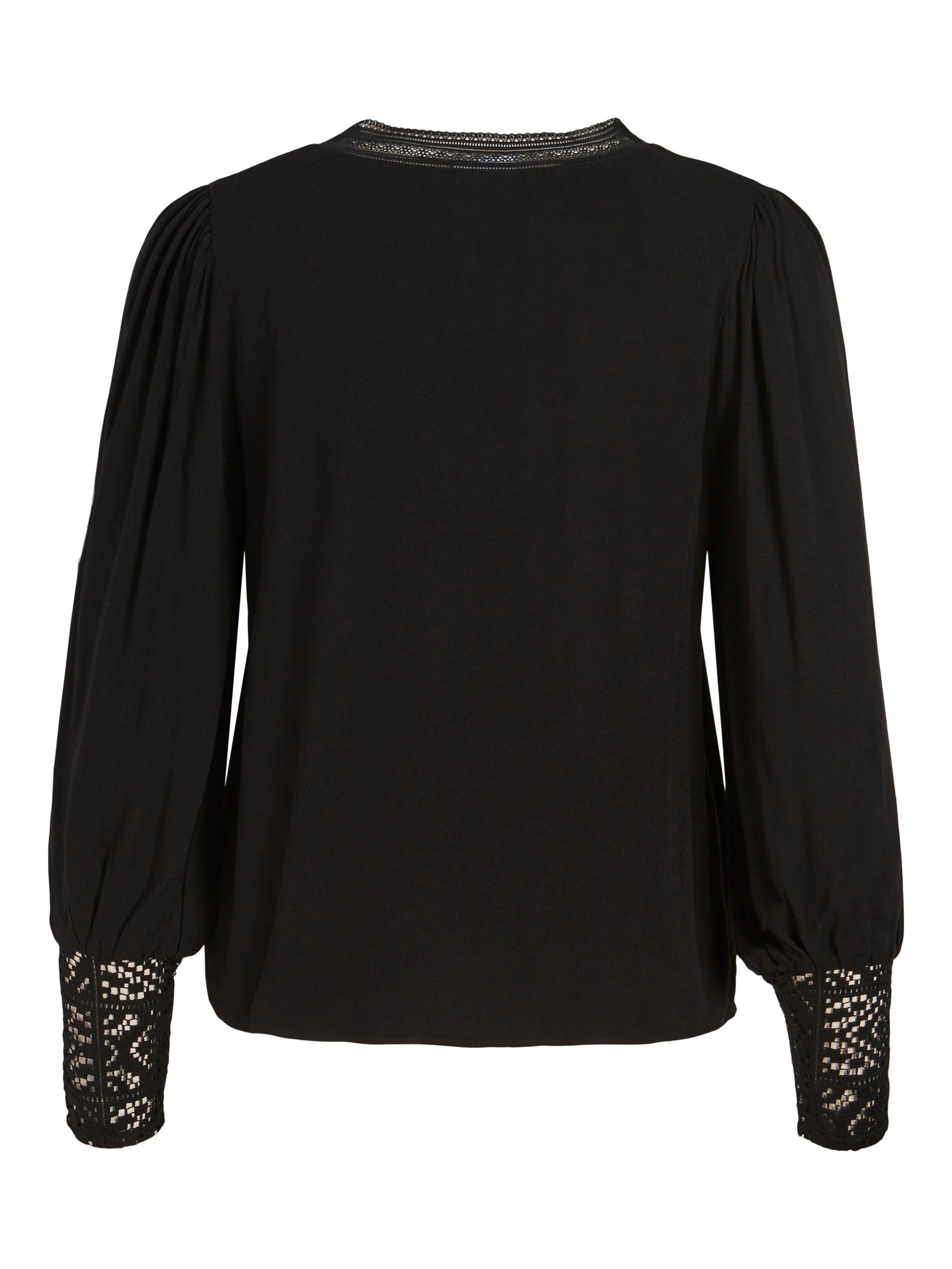 KIKO V NECK TOP (BLACK)