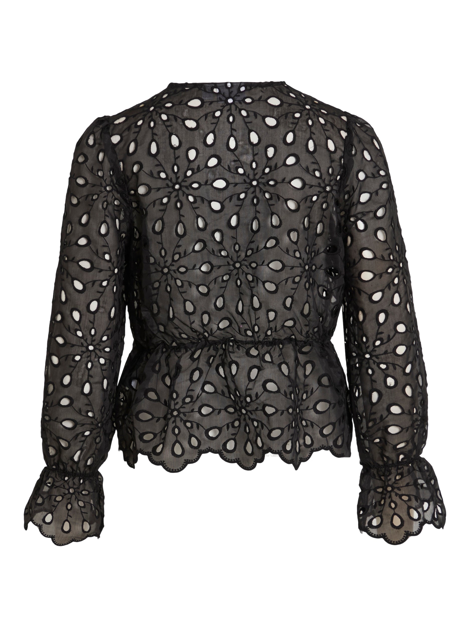 MEDA L/S LACE TOP (BLACK)