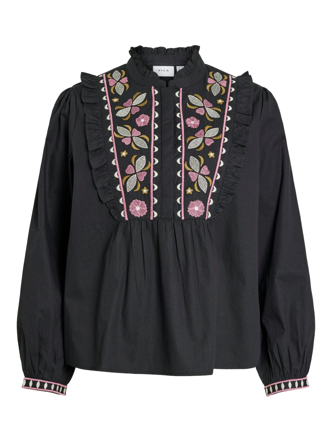 Jannie Embroidery Top (Black Beauty/ Polignac)