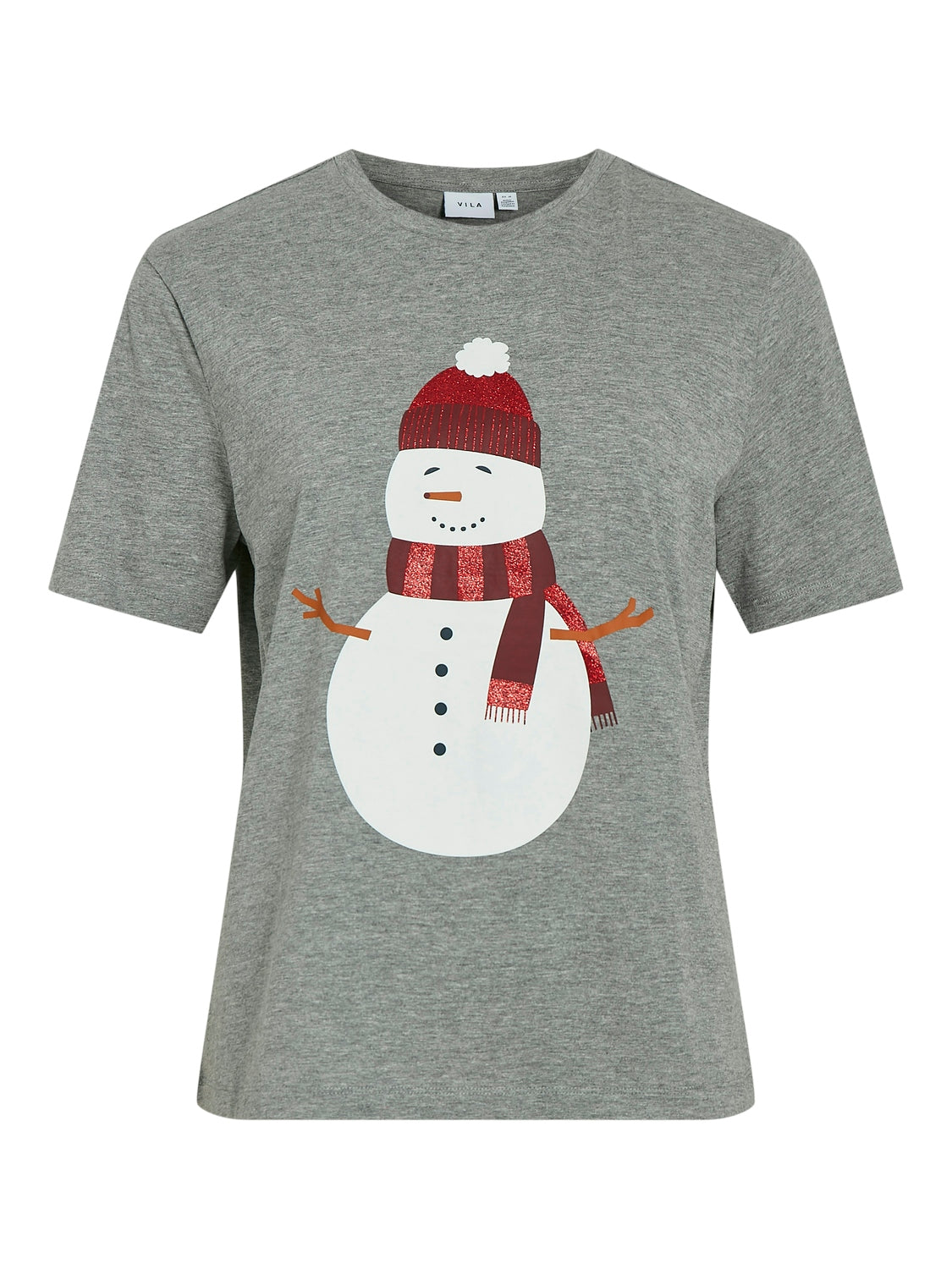 Snowman T-Shirt (Light Grey/Snowman)