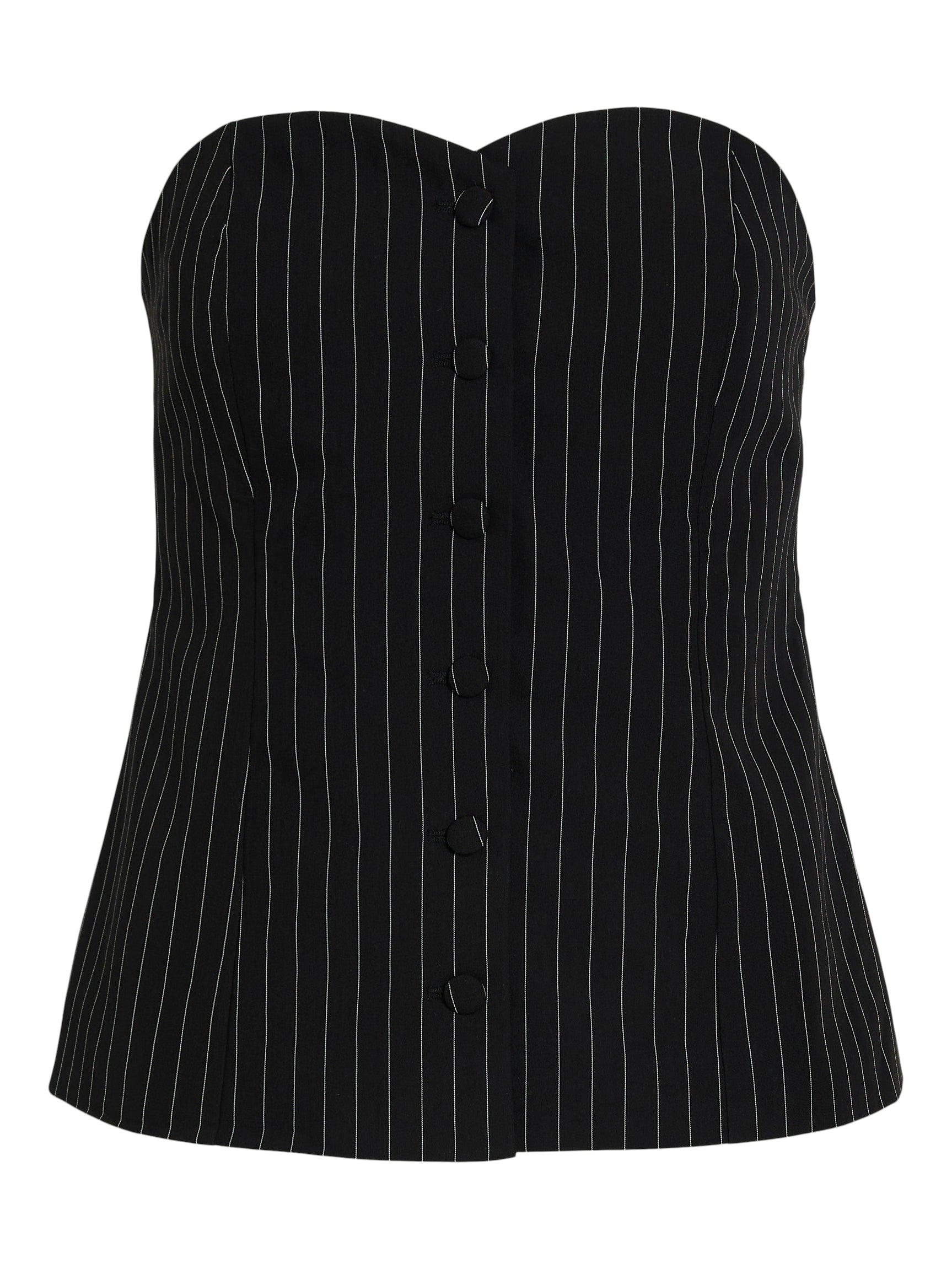 Kanda Bandeau Top (Black/Pinstripe)