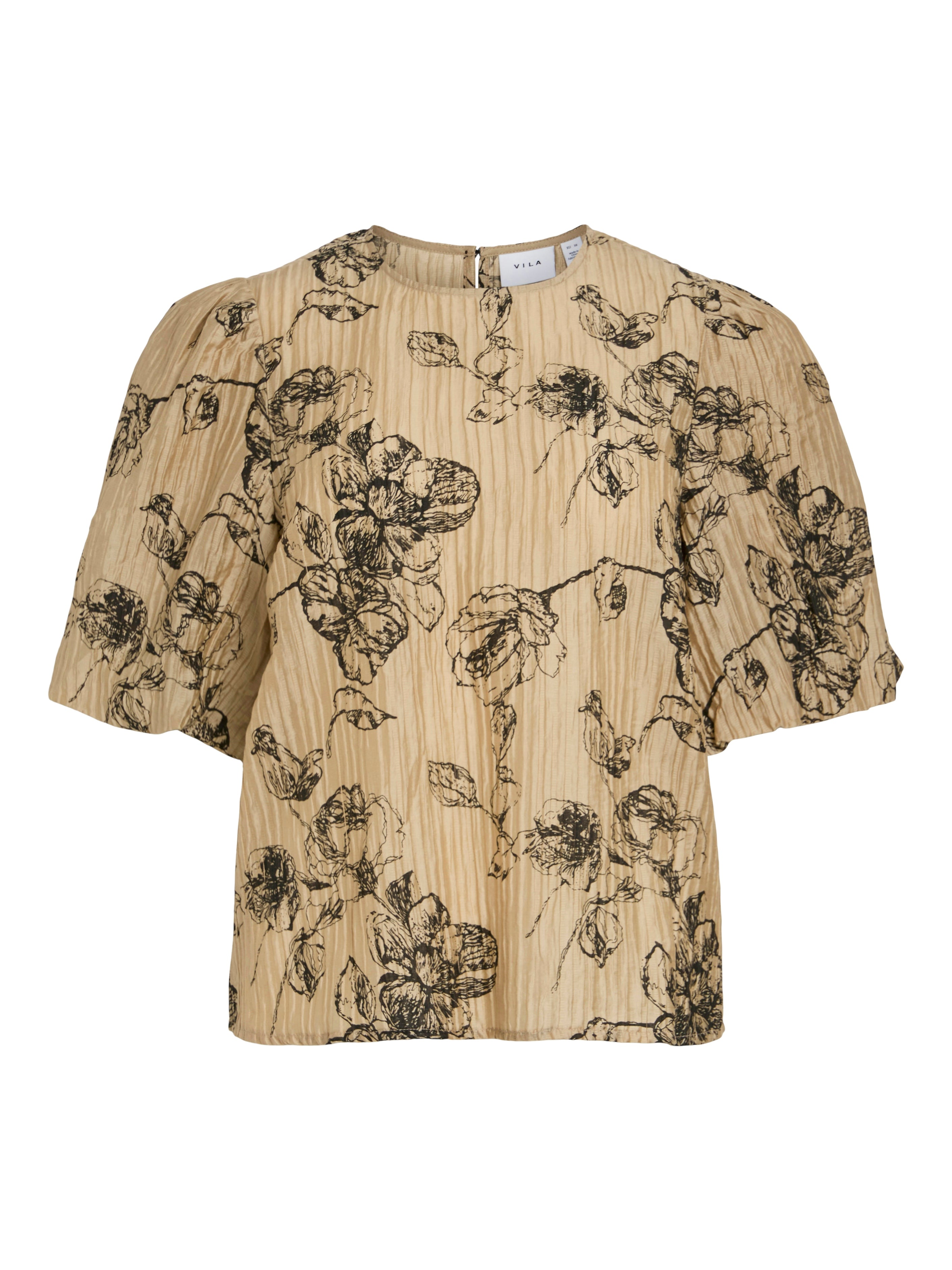 Sachi Puff Sleeve Top (Tigers Eye)