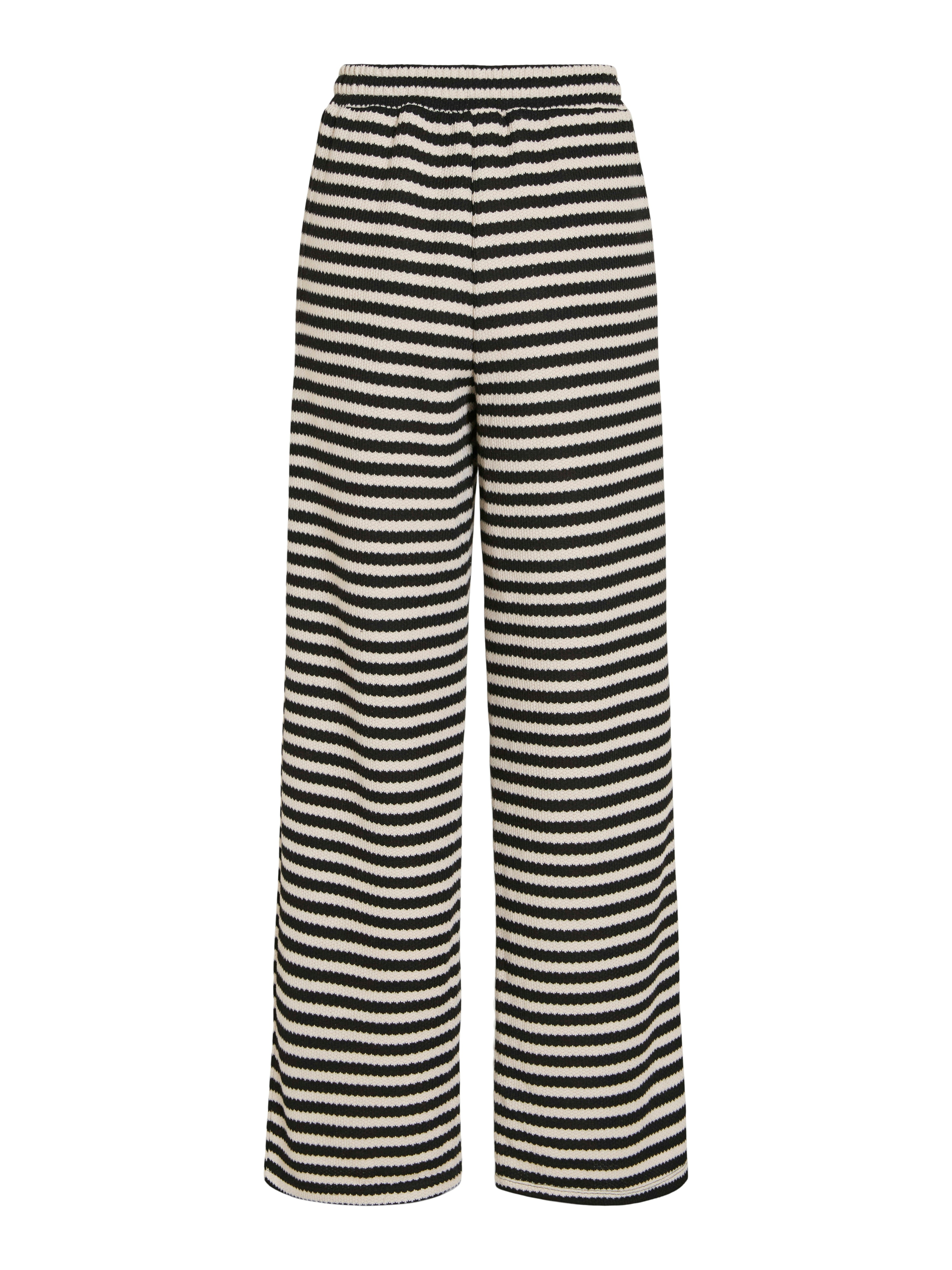 Emily Wide Leg Pants (Birch/Black)